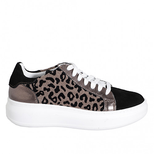 Women's shoes Woman 32 in Leather Silver GHIGO