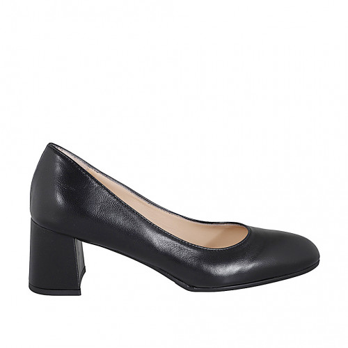 Women's shoes Woman 42 in Leather Black GHIGO