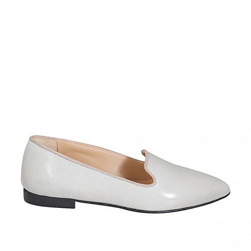 Loafers Woman 33 in Suede Grey GHIGO