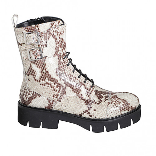 Stiefeletten Damenschuhe 43 in Leder Weiß GHIGO