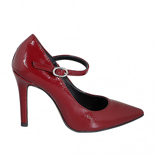 Pumps Woman 31 in Leather Maroon GHIGO