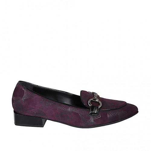 Loafers Woman 44 in Suede Black GHIGO