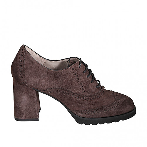 Damenschuhe Damenschuhe 45 in Wildleder Braun GHIGO