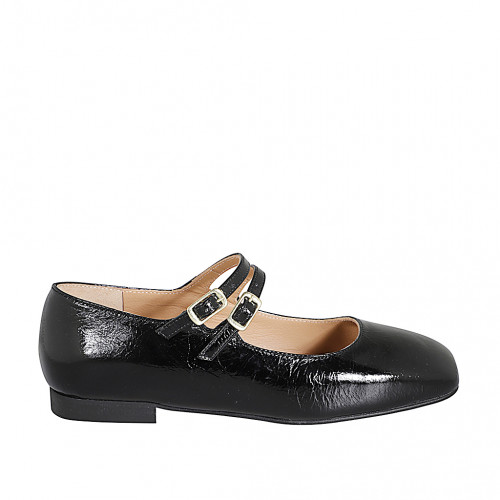 Damenschuhe Damenschuhe 45 in Lackleder Schwarz GHIGO