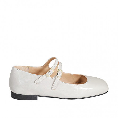 Ballerinas Woman 35 in Patent leather Grey GHIGO
