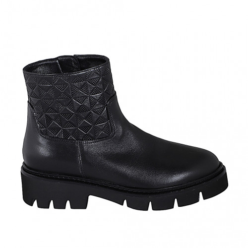 Ankle boots Woman 32 in Leather Black GHIGO