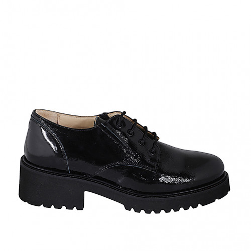 Damenschuhe Damenschuhe 45 in Lackleder Schwarz GHIGO