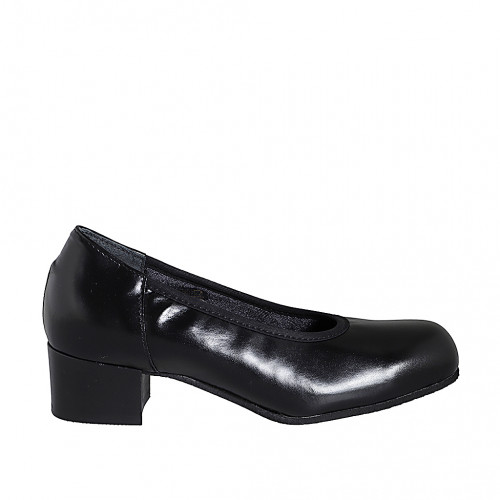 Pumps Woman 42 in Leather Black GHIGO