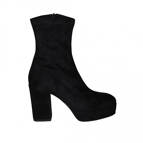 Ankle boots Woman 33 in Suede Black GHIGO