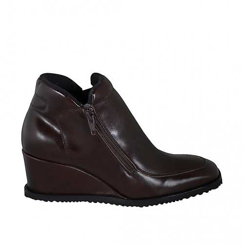 Ankle boots Woman 32 in Leather Brown GHIGO