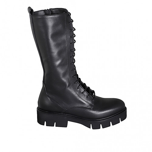 Boots Woman 45 in Leather Black GHIGO