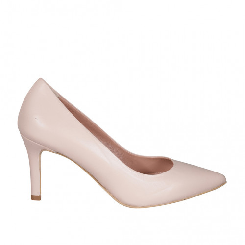Pumps Woman 42 in Leather Pink GHIGO