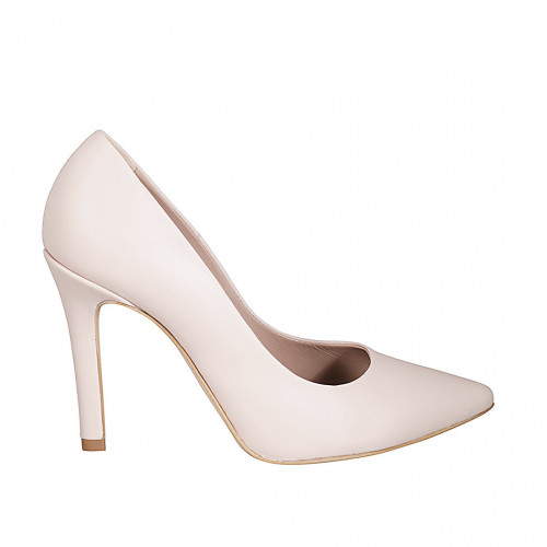 Pumps Woman 44 in Leather Pink GHIGO