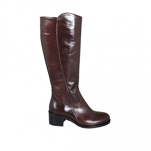 Boots Woman 43 in Leather Brown GHIGO