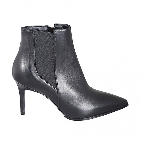 Ankle boots Woman 32 in Leather Black GHIGO