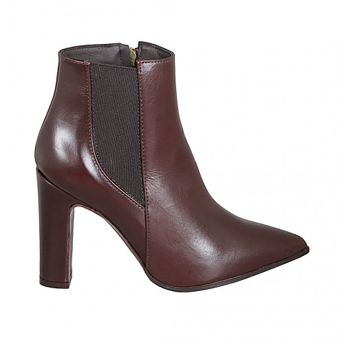Ankle boots Woman 45 in Leather Brown GHIGO