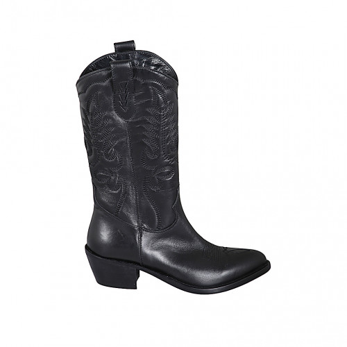Damenschuhe Damenschuhe 46 in Leder Schwarz GHIGO