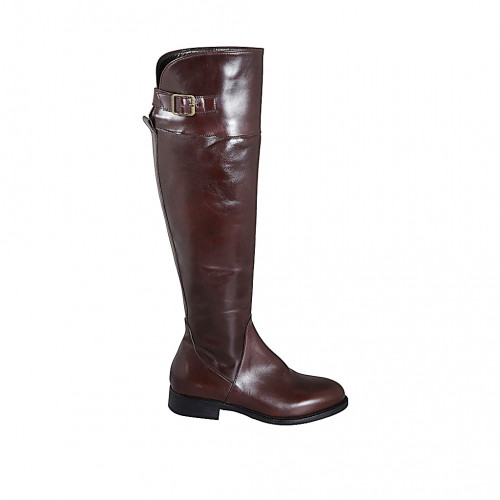 Boots Woman 33 in Leather Brown GHIGO