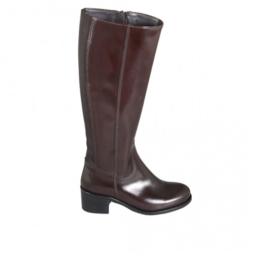 Boots Woman 44 in Leather Brown GHIGO