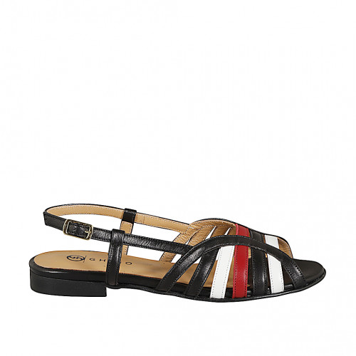 Sandals Woman 45 in Leather White GHIGO