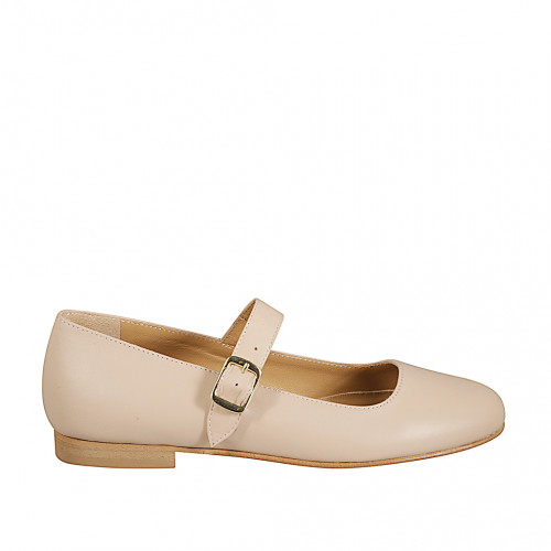 Ballerinas Woman 44 in Leather Powder GHIGO