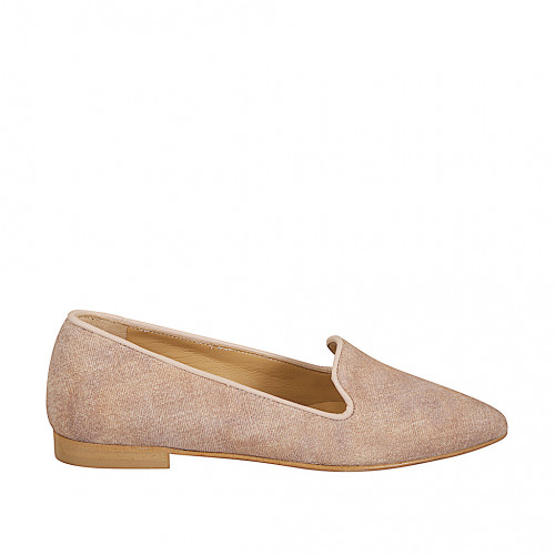 Loafers Woman 44 in Leather Beige GHIGO