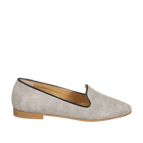 Loafers Woman 33 in Leather Grey GHIGO
