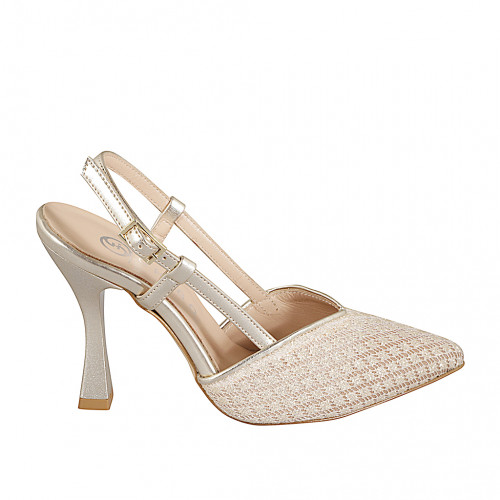 Slingbacks Woman 33 in Leather Beige GHIGO