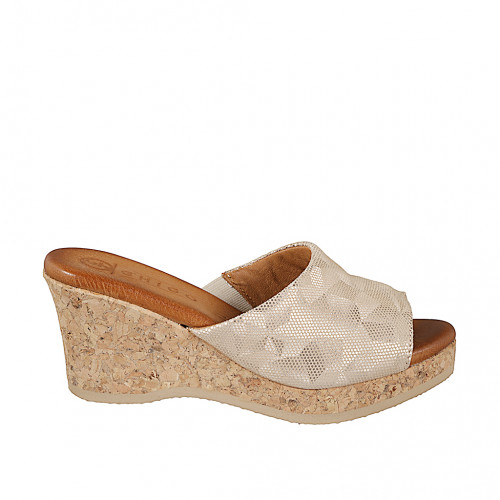 Mules Woman 35 in Suede Beige GHIGO