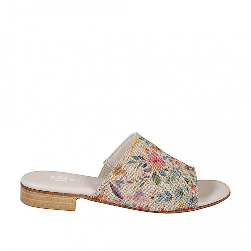 Mules Woman 33 in Fabric Multicolor GHIGO