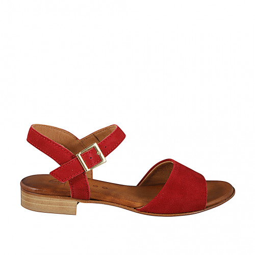 Sandalen Damenschuhe 32 in Wildleder Rot GHIGO