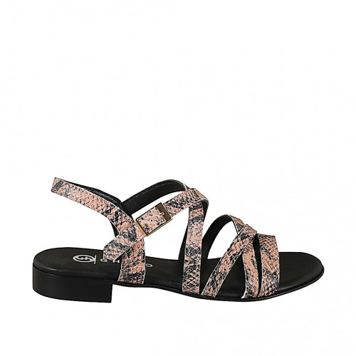 Sandalen Damenschuhe 33 in Leder Pink GHIGO