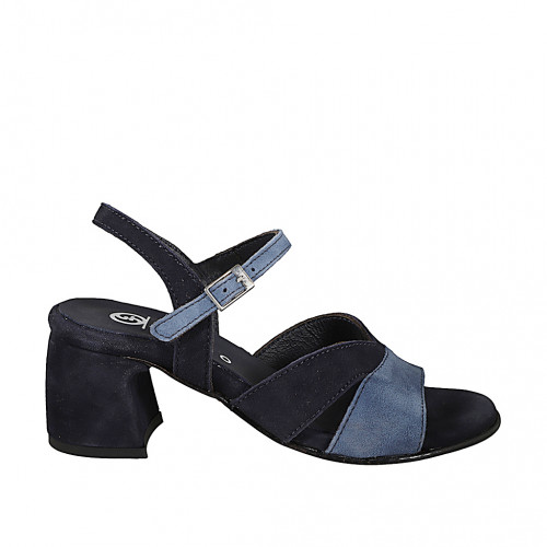 Sandals Woman 32 in Suede Light blue GHIGO