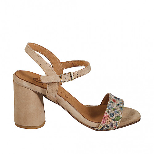 Sandals Woman 45 in Suede Multicolor GHIGO