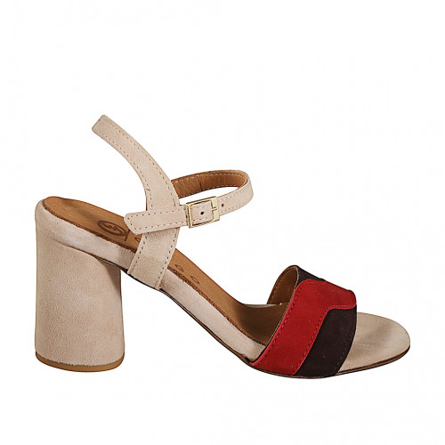 Sandals Woman 32 in Suede Brown GHIGO