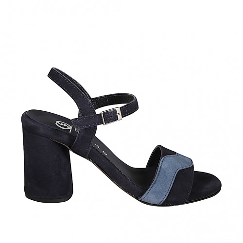 Sandals Woman 32 in Suede Light blue GHIGO