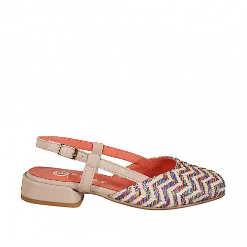Slingbacks Woman 35 in Leather Multicolor GHIGO