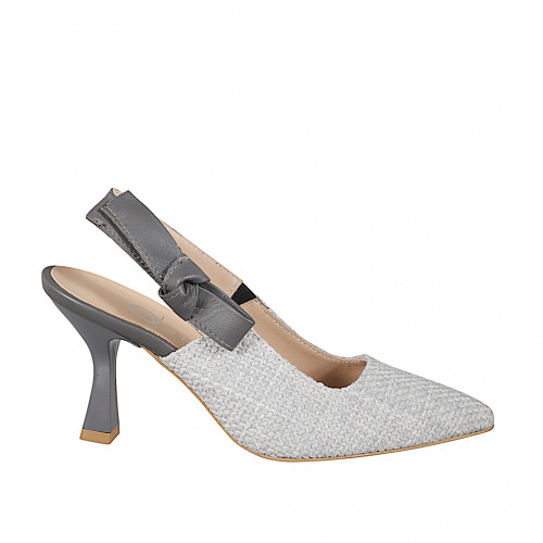 Slingbacks Woman 31 in Leather Grey GHIGO