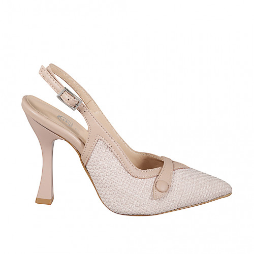 Slingbacks Damenschuhe 32 in Leder Pink GHIGO
