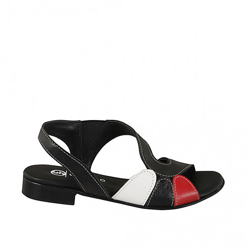 Sandals Woman 32 in Leather White GHIGO