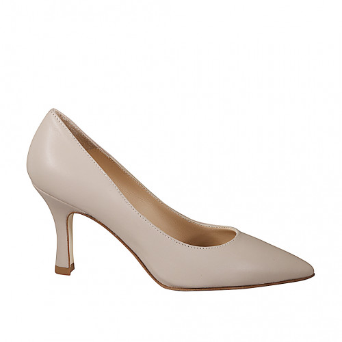 Pumps Woman 34 in Leather Sand GHIGO