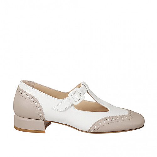 Ballerinas Woman 44 in Leather White GHIGO