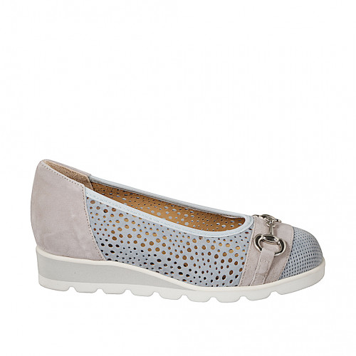 Pumps Woman 33 in Suede Grey GHIGO