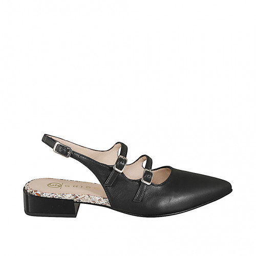 Women's shoes Woman 43 in Leather Black GHIGO