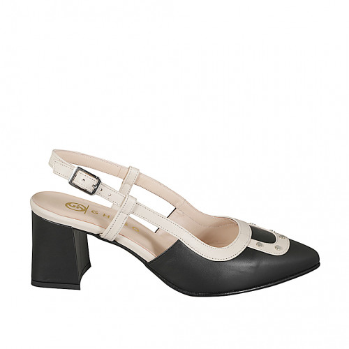 Slingbacks Woman 33 in Leather Beige GHIGO