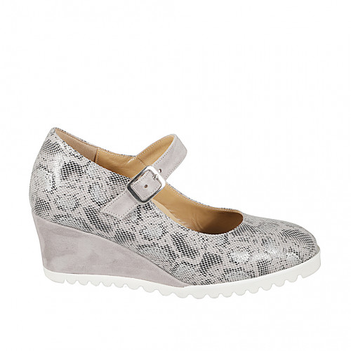 Pumps Woman 33 in Leather Grey GHIGO