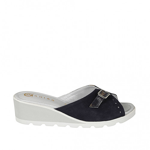 Pantoletten Damenschuhe 33 in Leder Bunt GHIGO