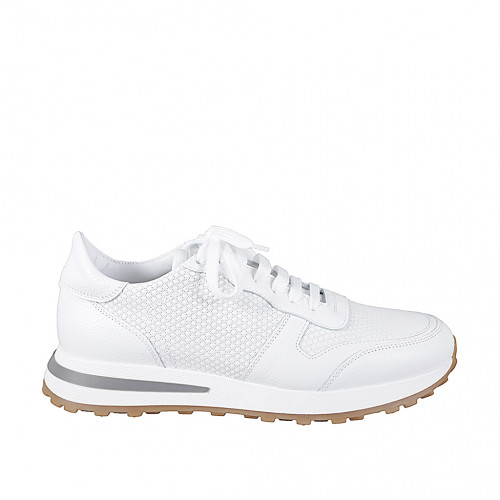 Women's shoes Woman 43 in Leather White GHIGO