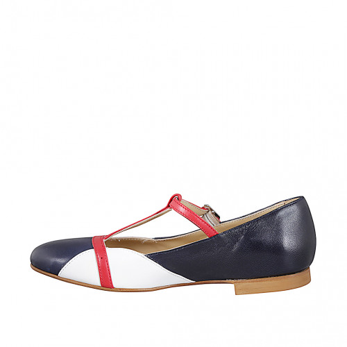 Ballerinas Woman 35 in Leather White GHIGO
