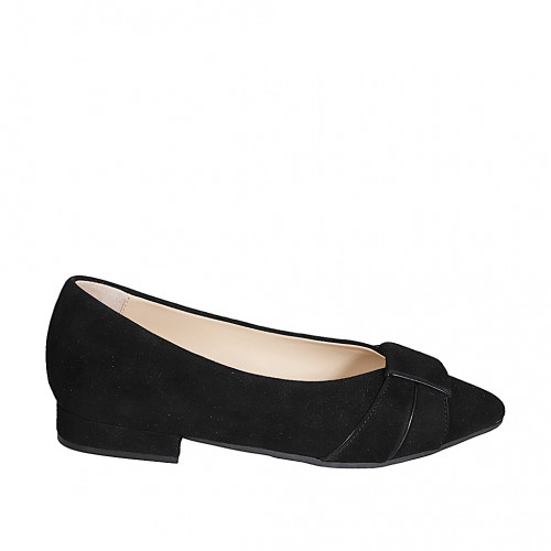 Ballerinas Woman 42 in Leather Black GHIGO
